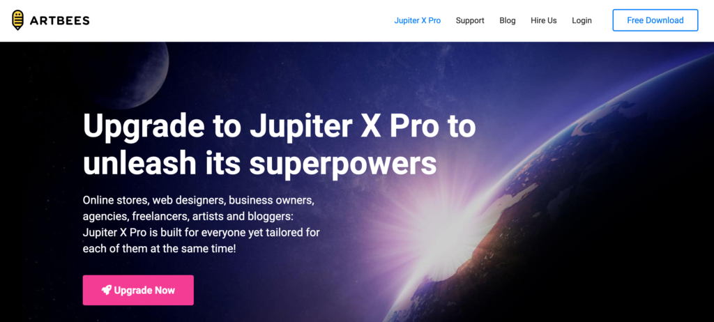 Best wordpress themes Jupiter X Pro